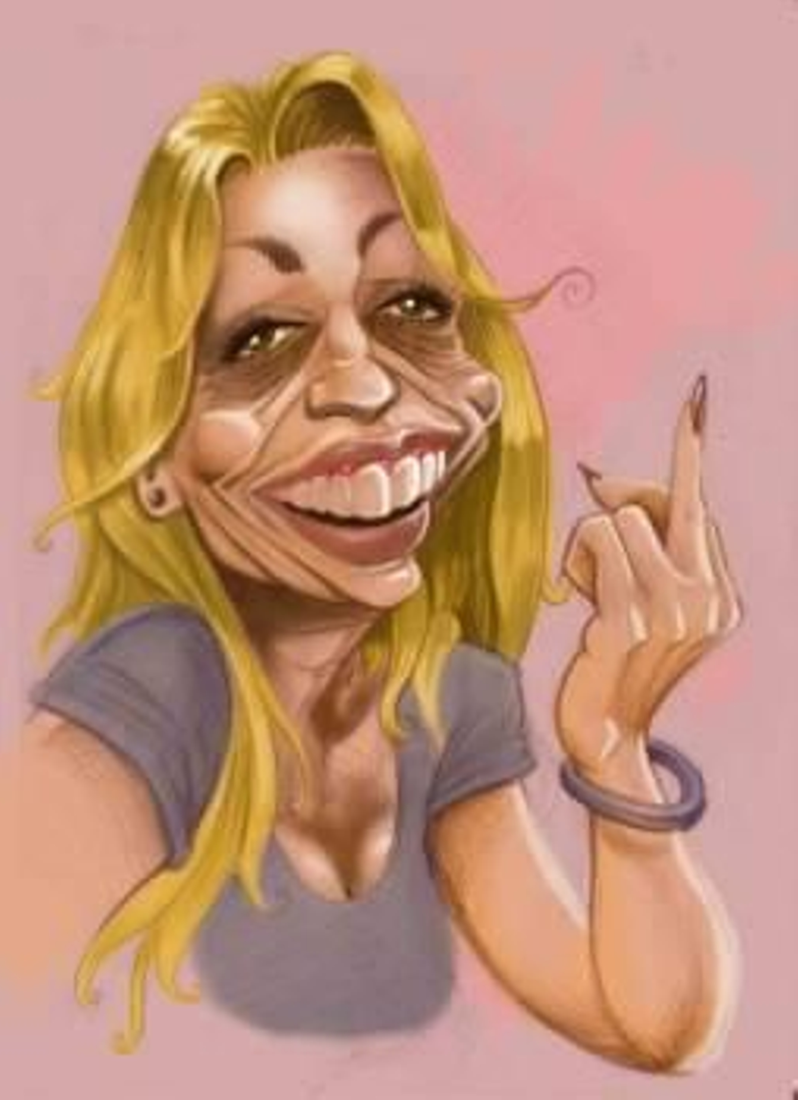Belén Esteban caricaturizada