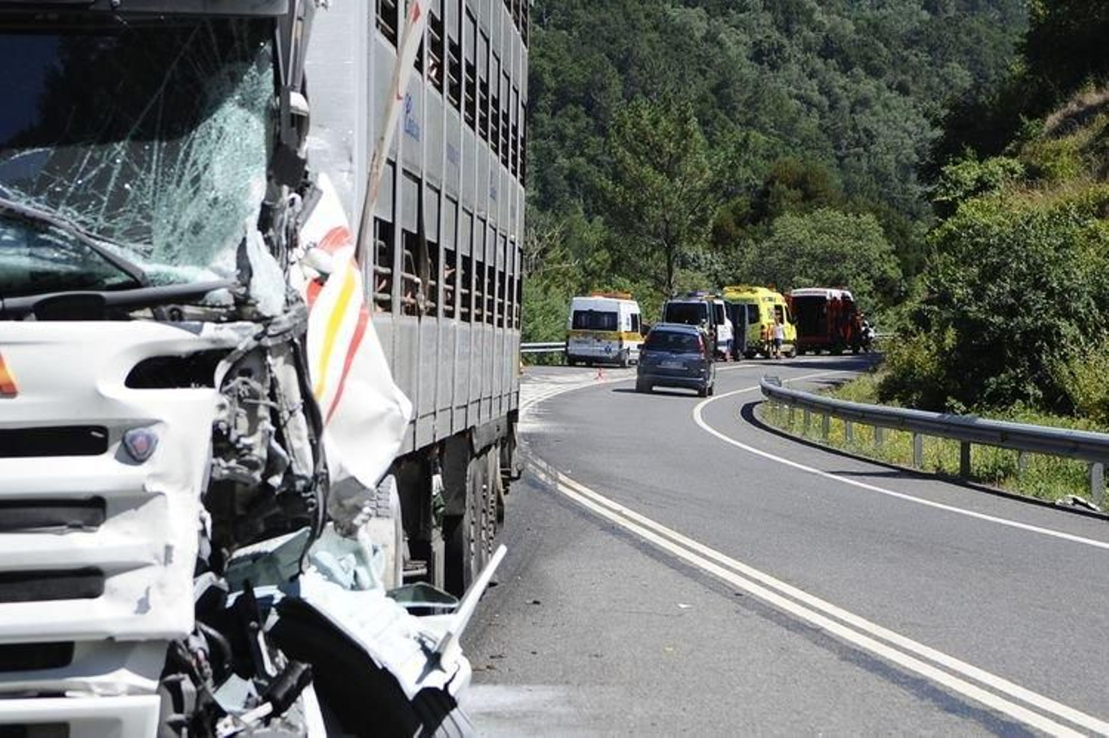Accidente en Nogueira de Ramuín