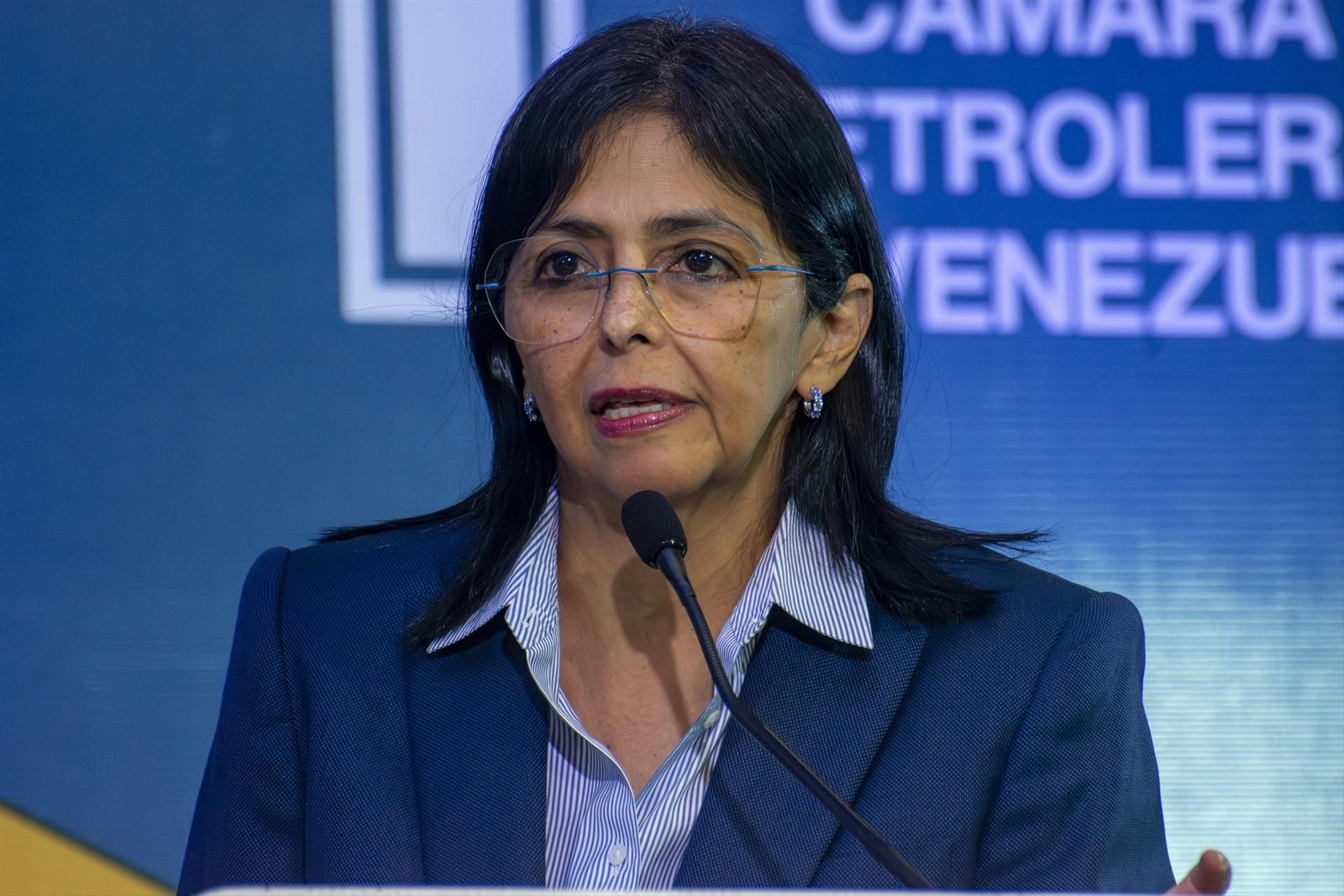 La presidenta encargada de Venezuela Delcy Rodríguez