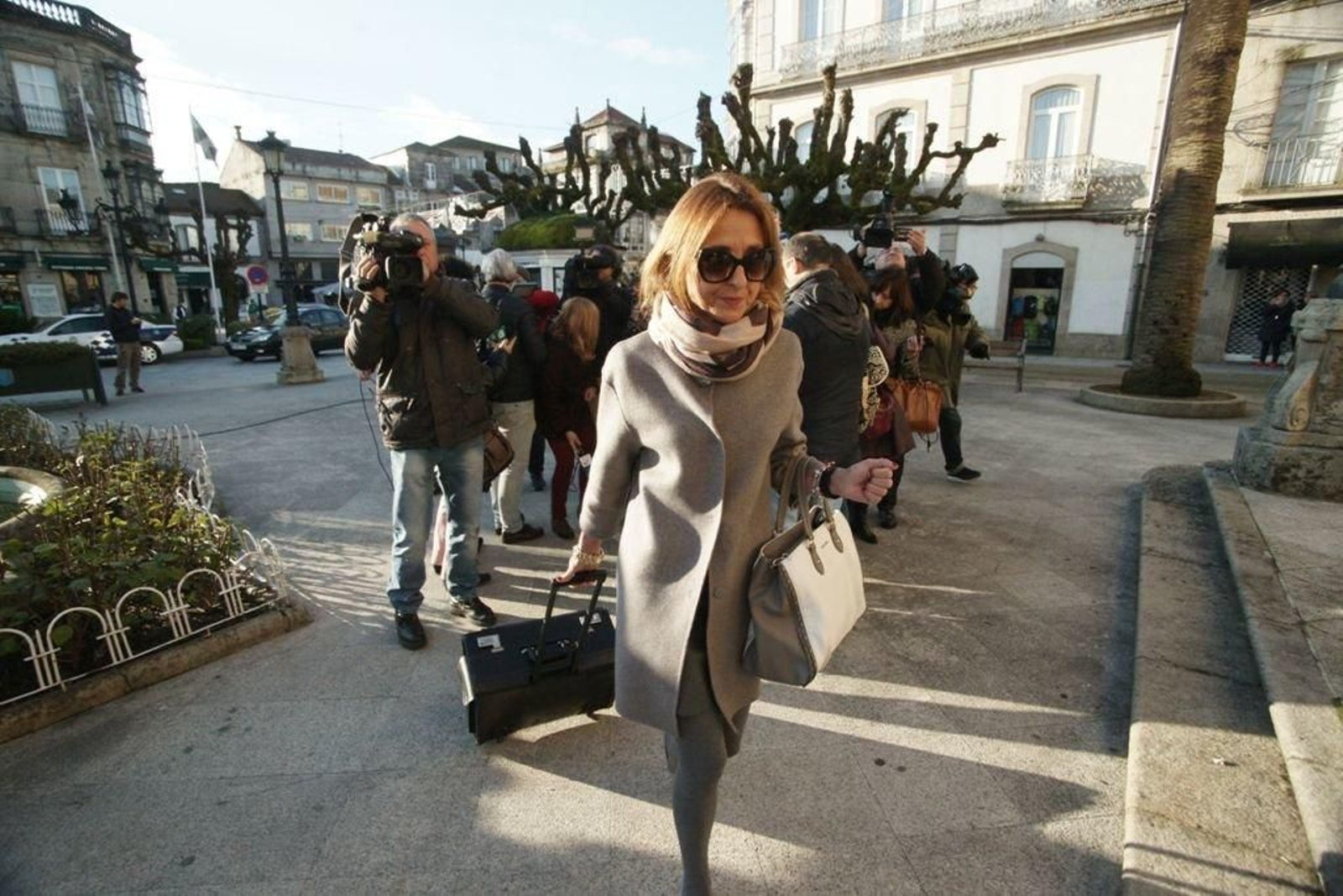 El juzgado de Tui acogió ayer una nueva jornada de declaraciones. En imagen, la abogada de la acusación.