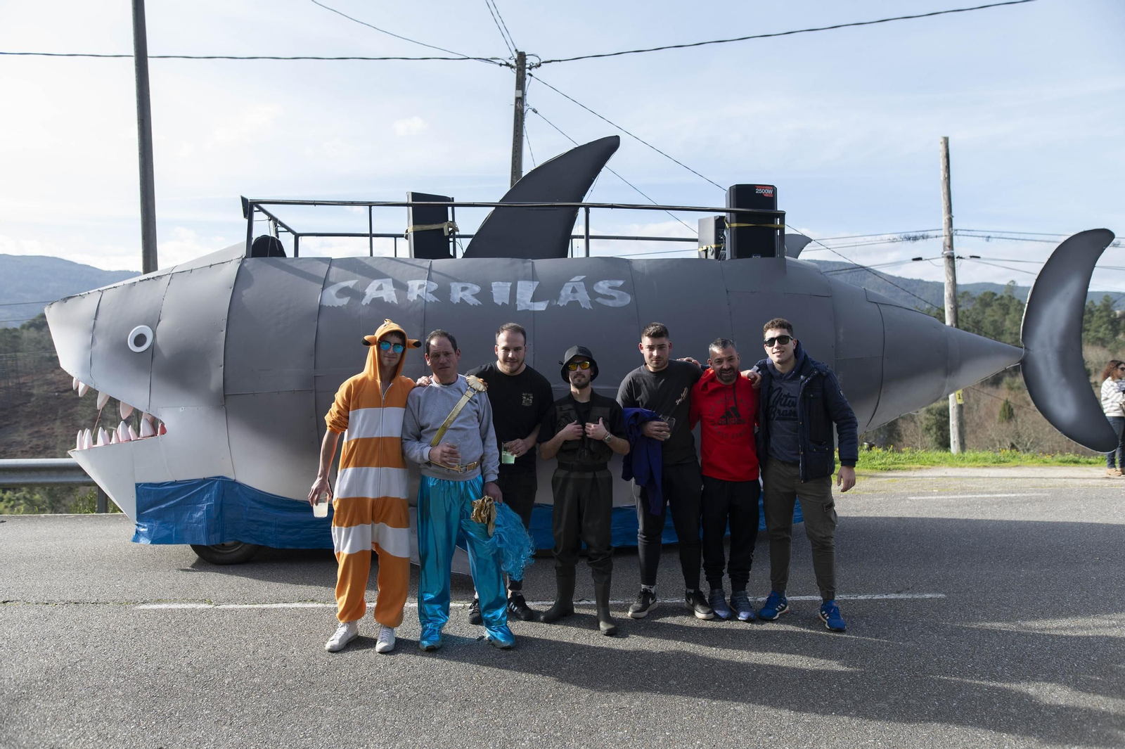 Galería | O Zamaruco dixo adeus ao Entroido en Cortegada o Entroido coas súas comparsas