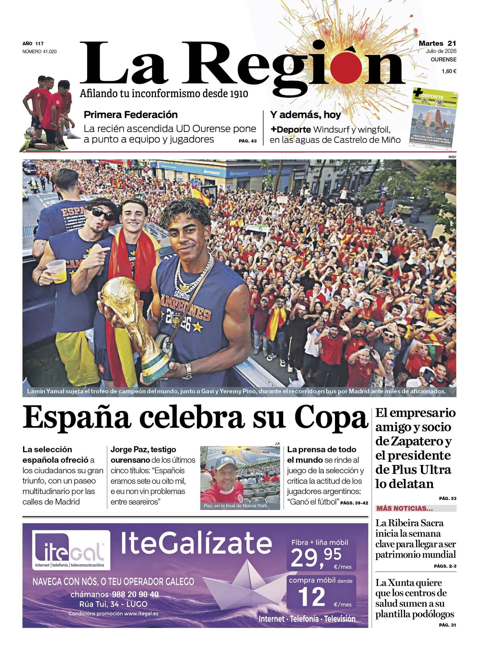 La portada de hoy