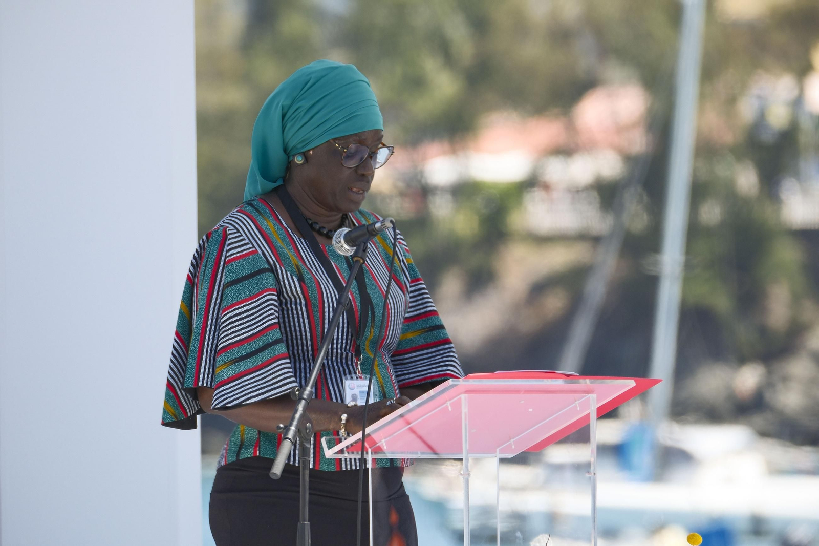 Galería | El papa León XIV se encuentra con migrantes en el puerto de Arguineguín