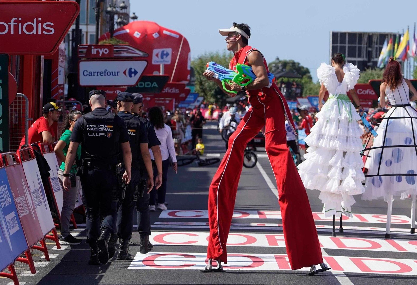 Animación en la décima etapa de La Vuelta a España.