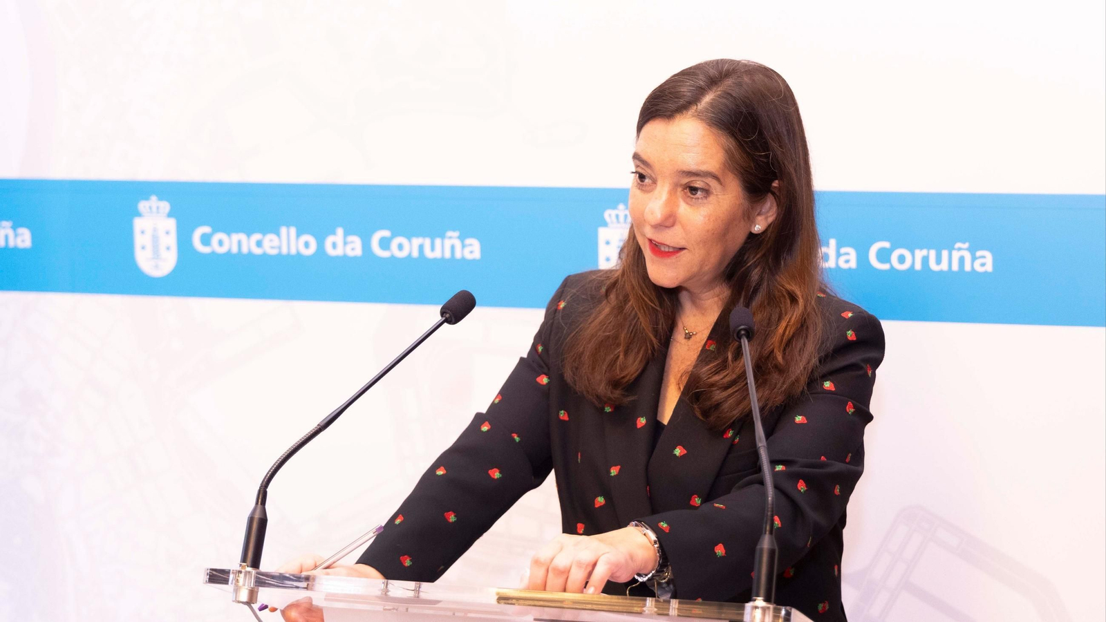 La alcaldesa de A Coruña, Inés Rey