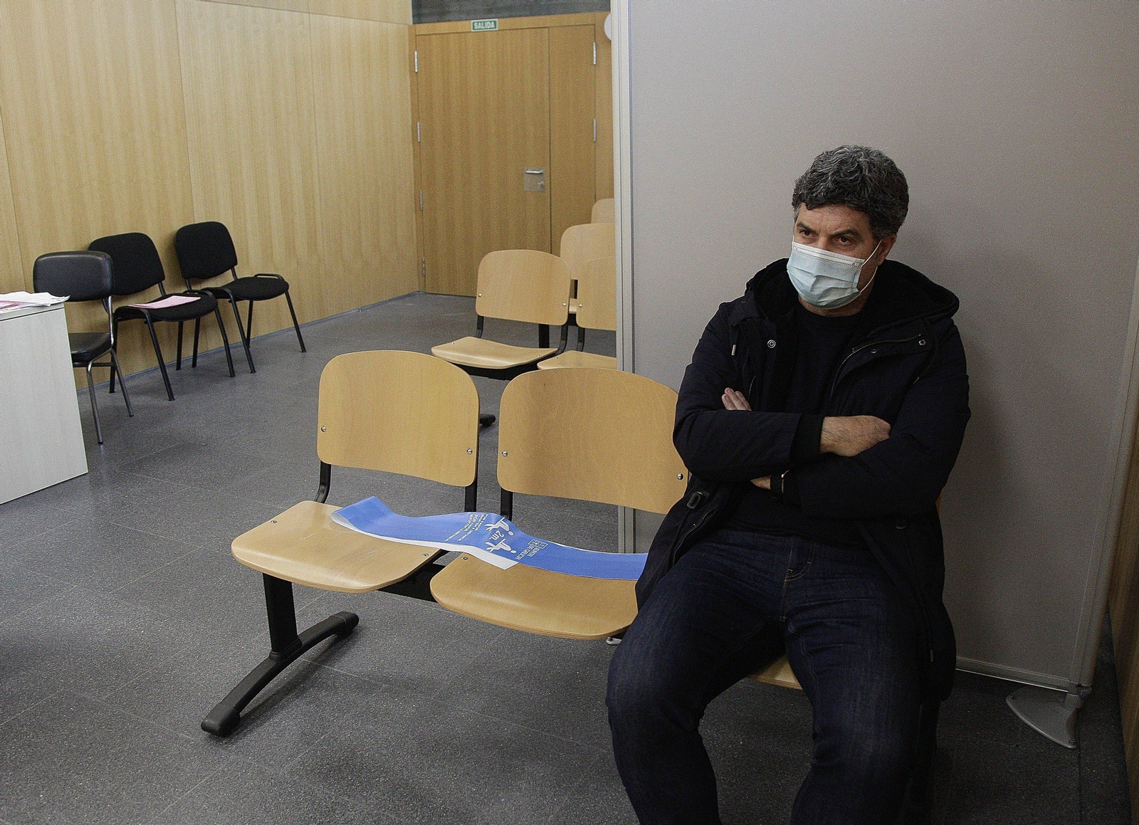 Ramón Dacosta, en la sala de vistas del Juzgado de Instrucción número 3 de Ourense.