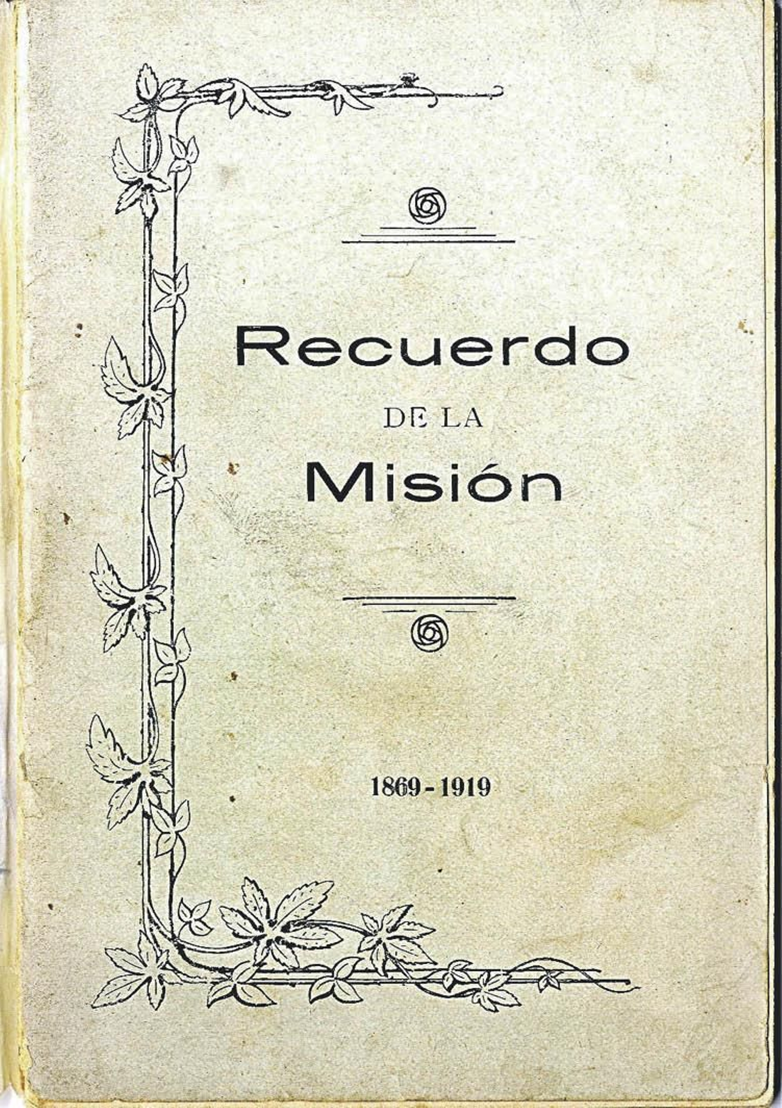 Portada del folleto primorosamente decorada por el responsable de la imprenta como era habitual.