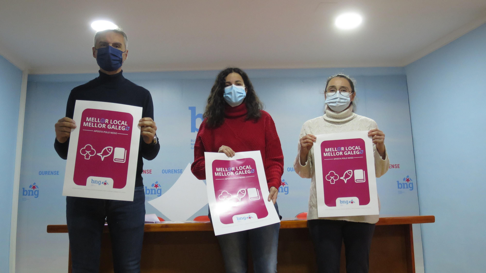 Rueda de prensa del BNG presentando su campaña.