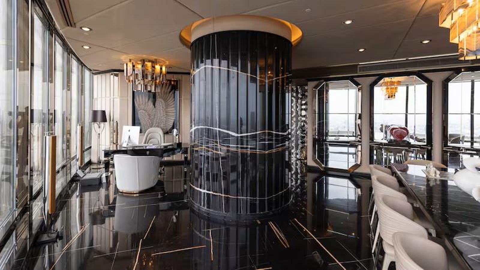 Estancia de la vivienda de Dubái