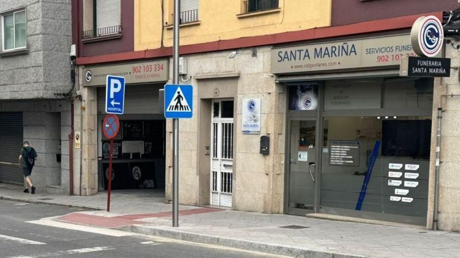 Oficinas de la funeraria Santa Mariña.