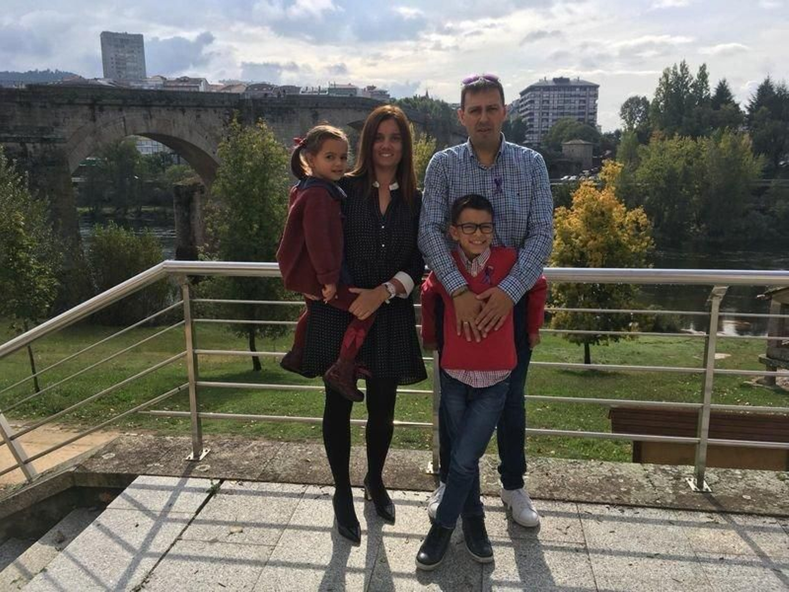 La familia Villar Rodríguez, compuesta por Noa, Fátima, Iván y Álvaro.