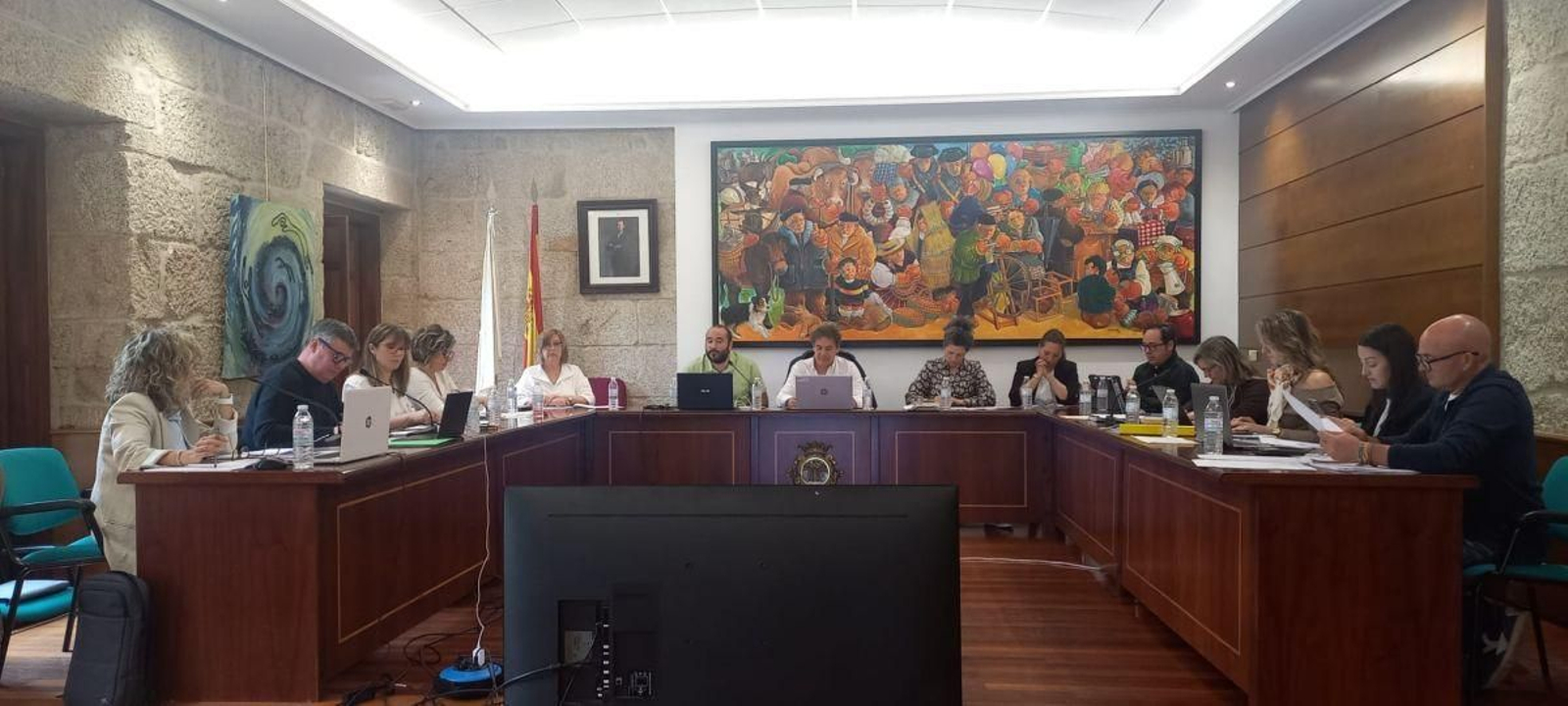 Sesión plenaria del Concello de Carballiño celebrada en la mañana de ayer.