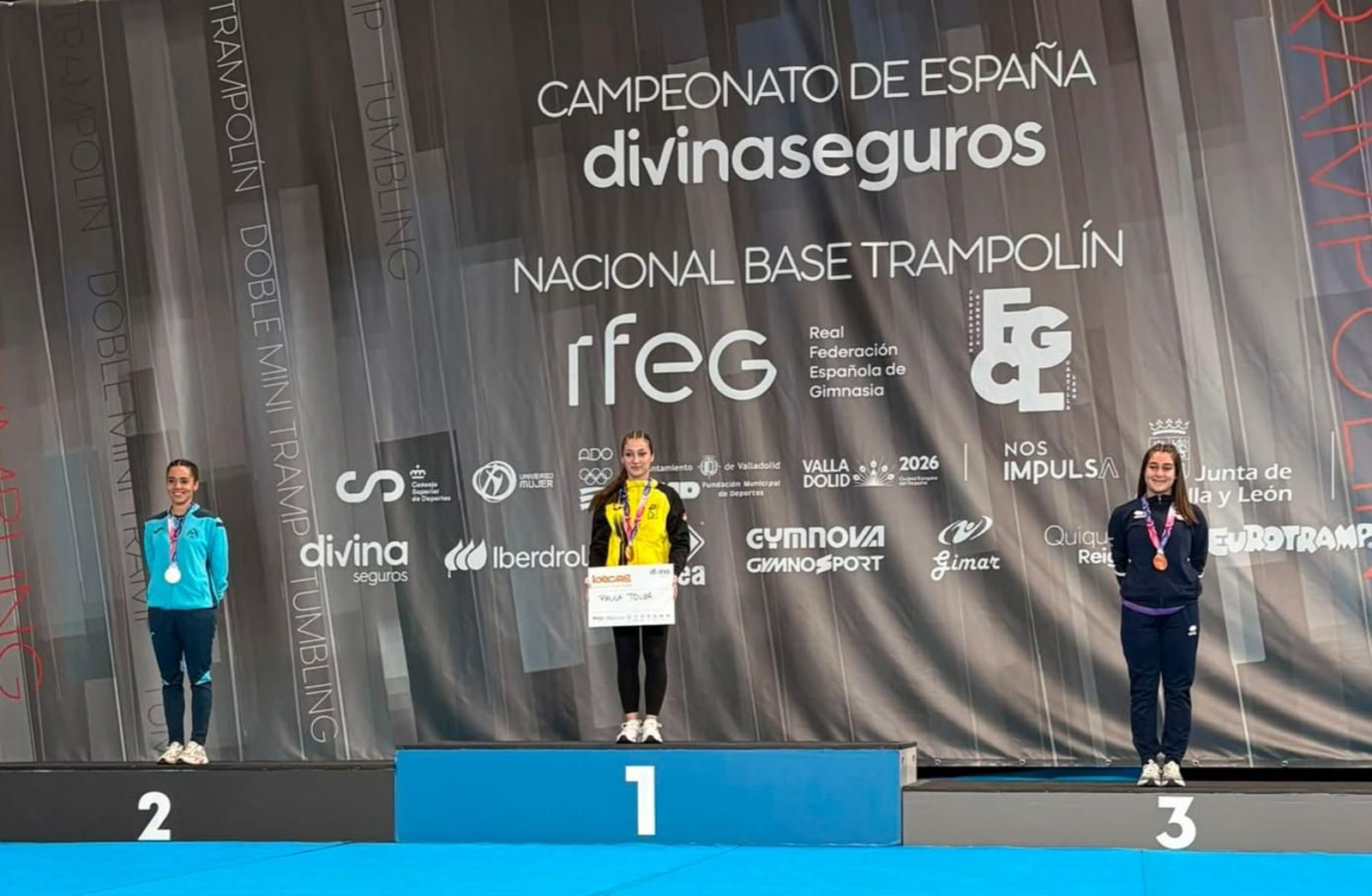 Valladolid encumbró al trampolín provincial