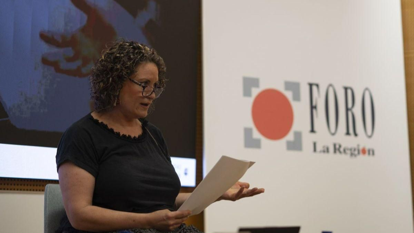 Justine Joseph en el Foro La Región.