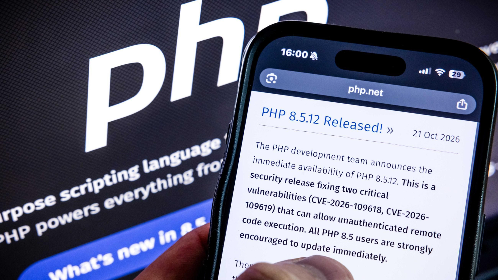 El sitio web de la Fundación PHP se ha actualizado a la última versión de PHP.