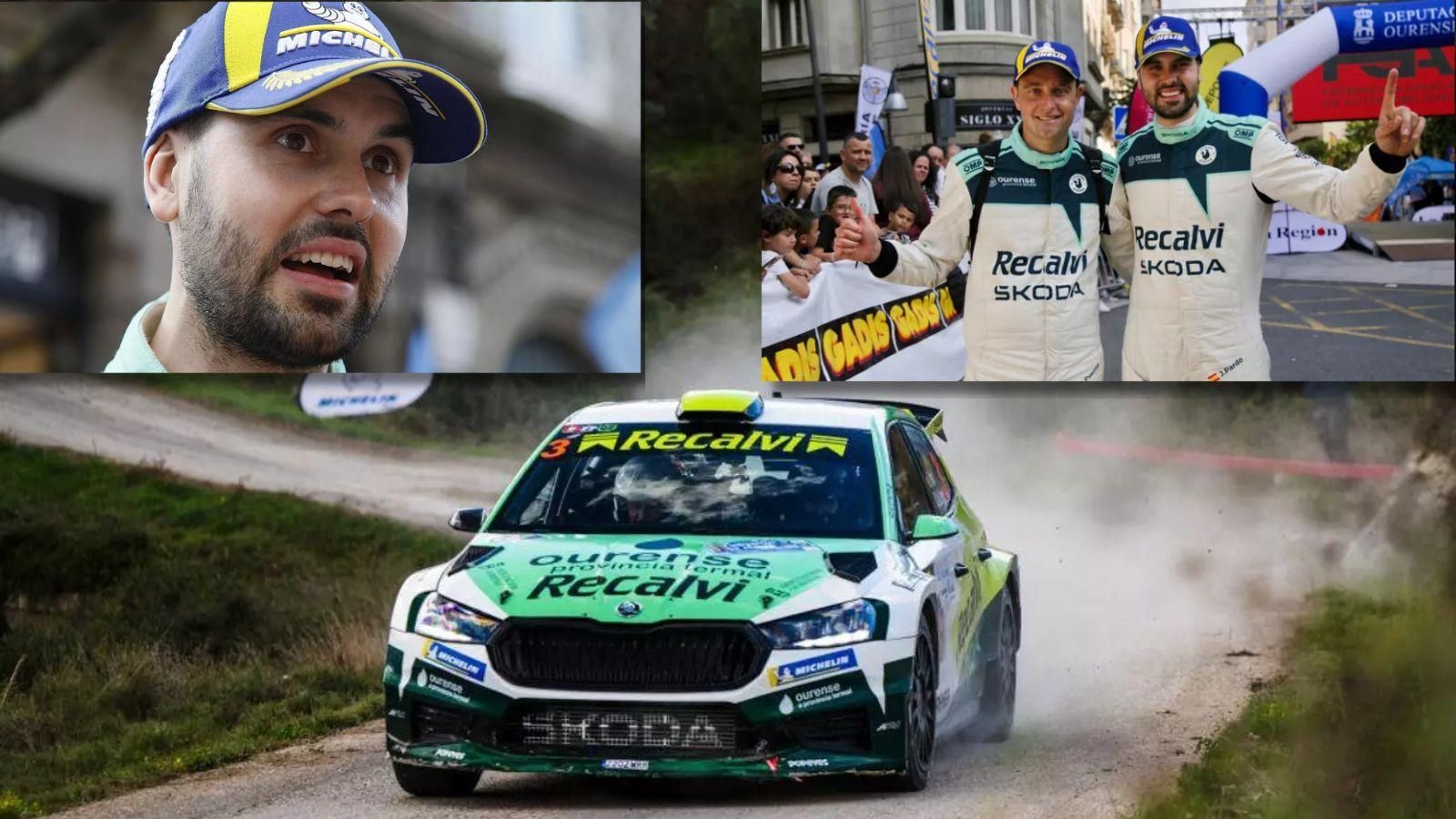 Javier Pardo, el rival a batir en el 59 Rally de Ourense.