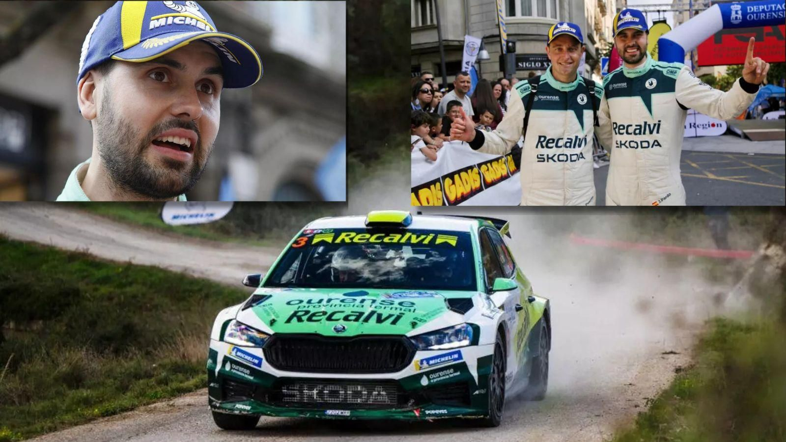 Javier Pardo, el rival a batir en el 59 Rally de Ourense.