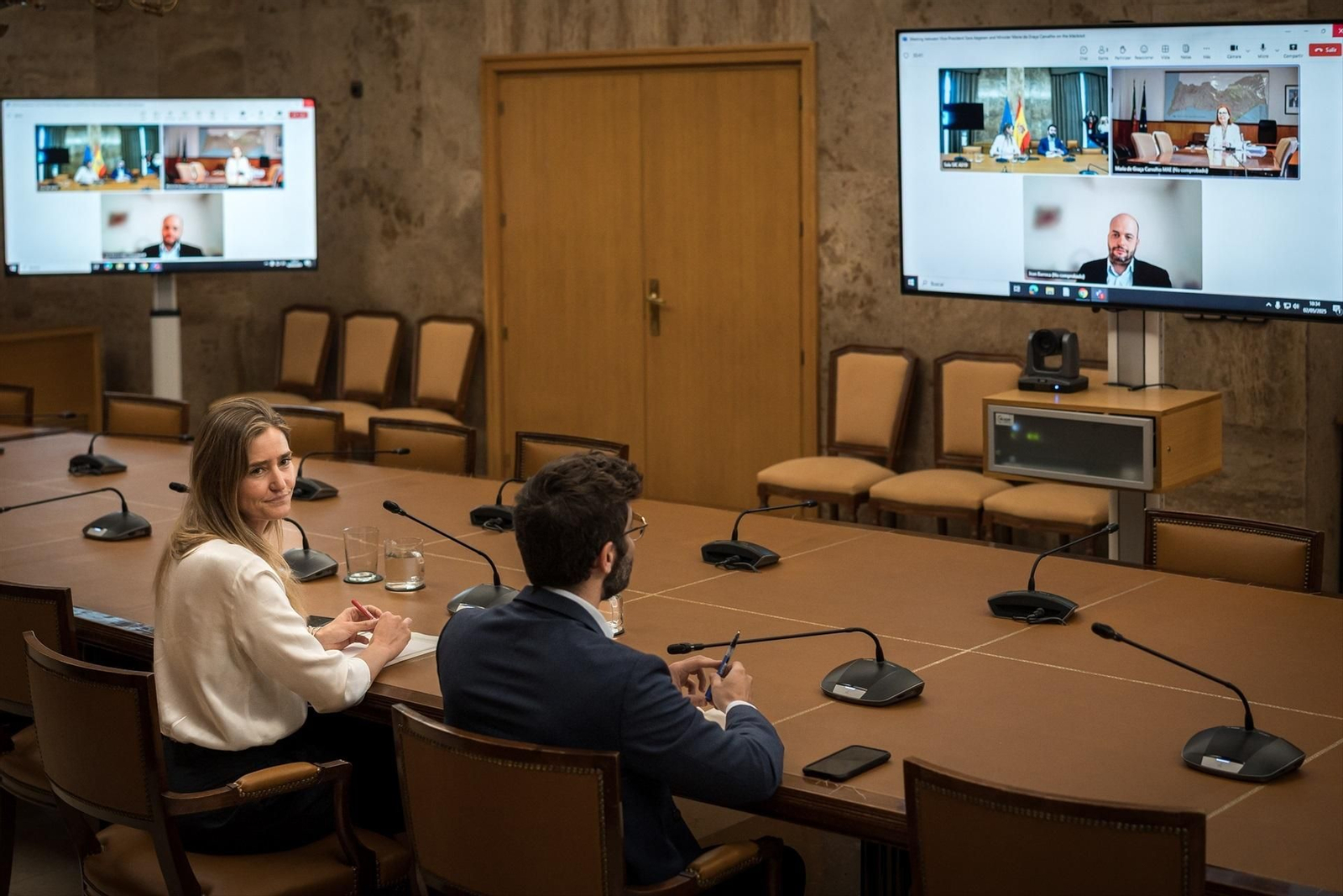 La vicepresidenta tercera y ministra para la Transición Ecológica y el Reto Demográfico se reúne, por videoconferencia, con la ministra de Medio Ambiente y Energía de Portugal.