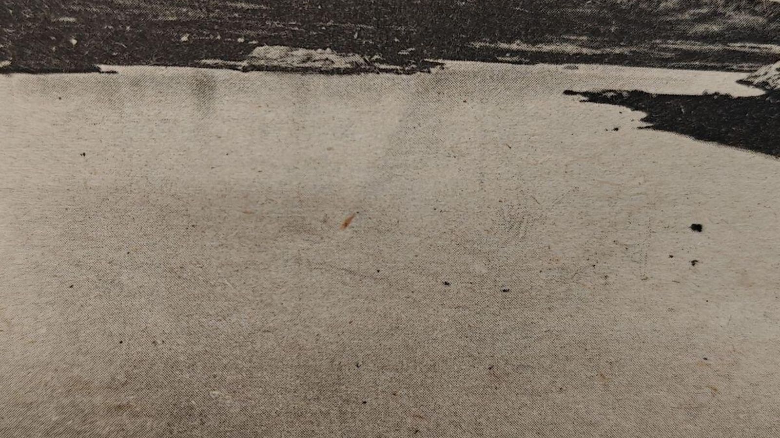 Imagen del hielo cubriendo el embalse.