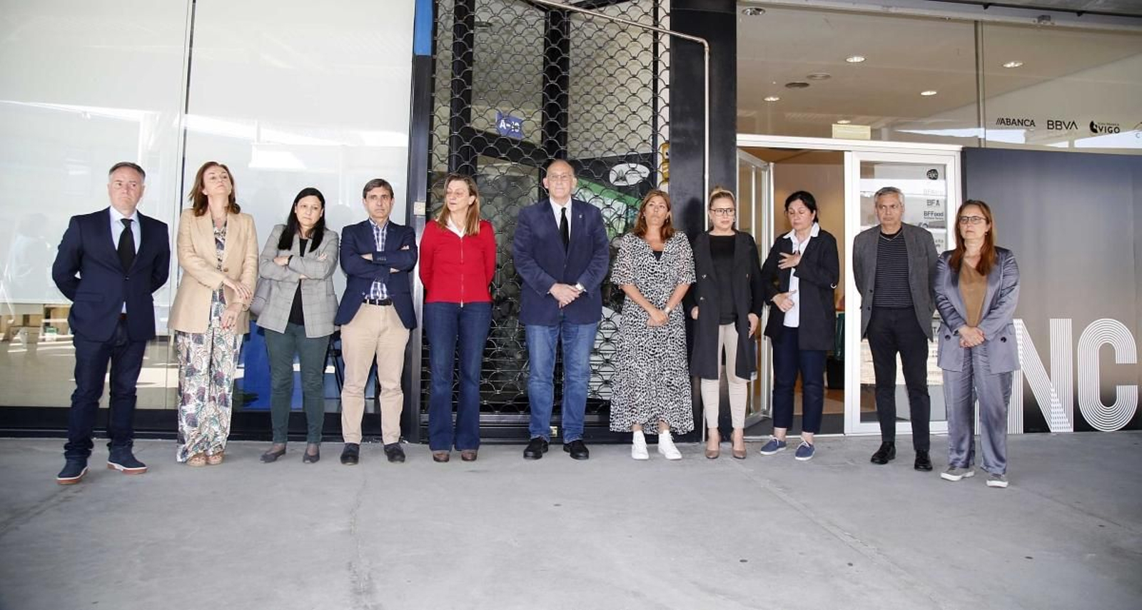 Los miembros de la candidatura de Reigosa rindieron un pequeño homenaje a su compañero fallecido.