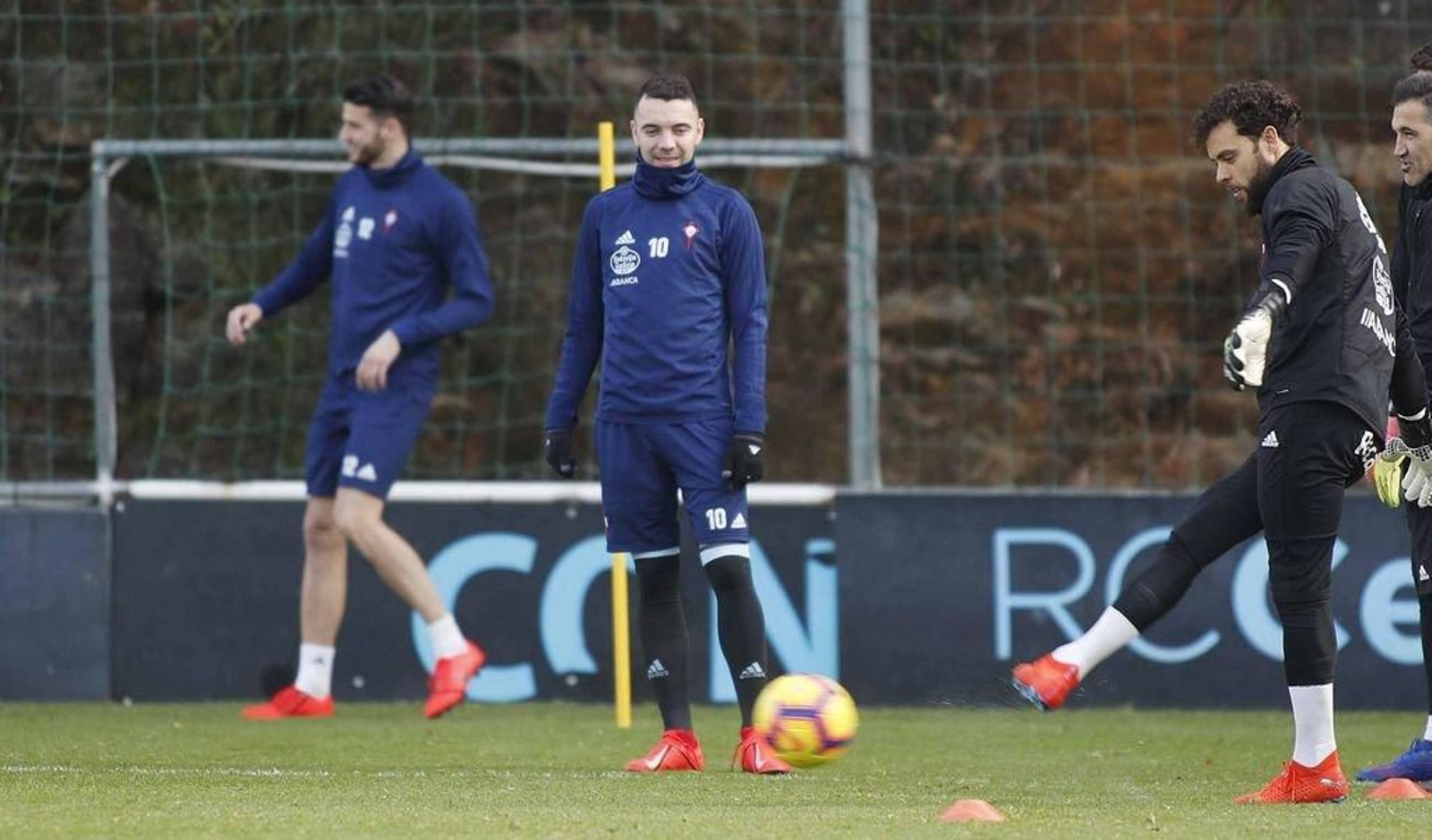 Iago Aspas empieza a acortar los plazos para su regreso a los terrenos de juego.