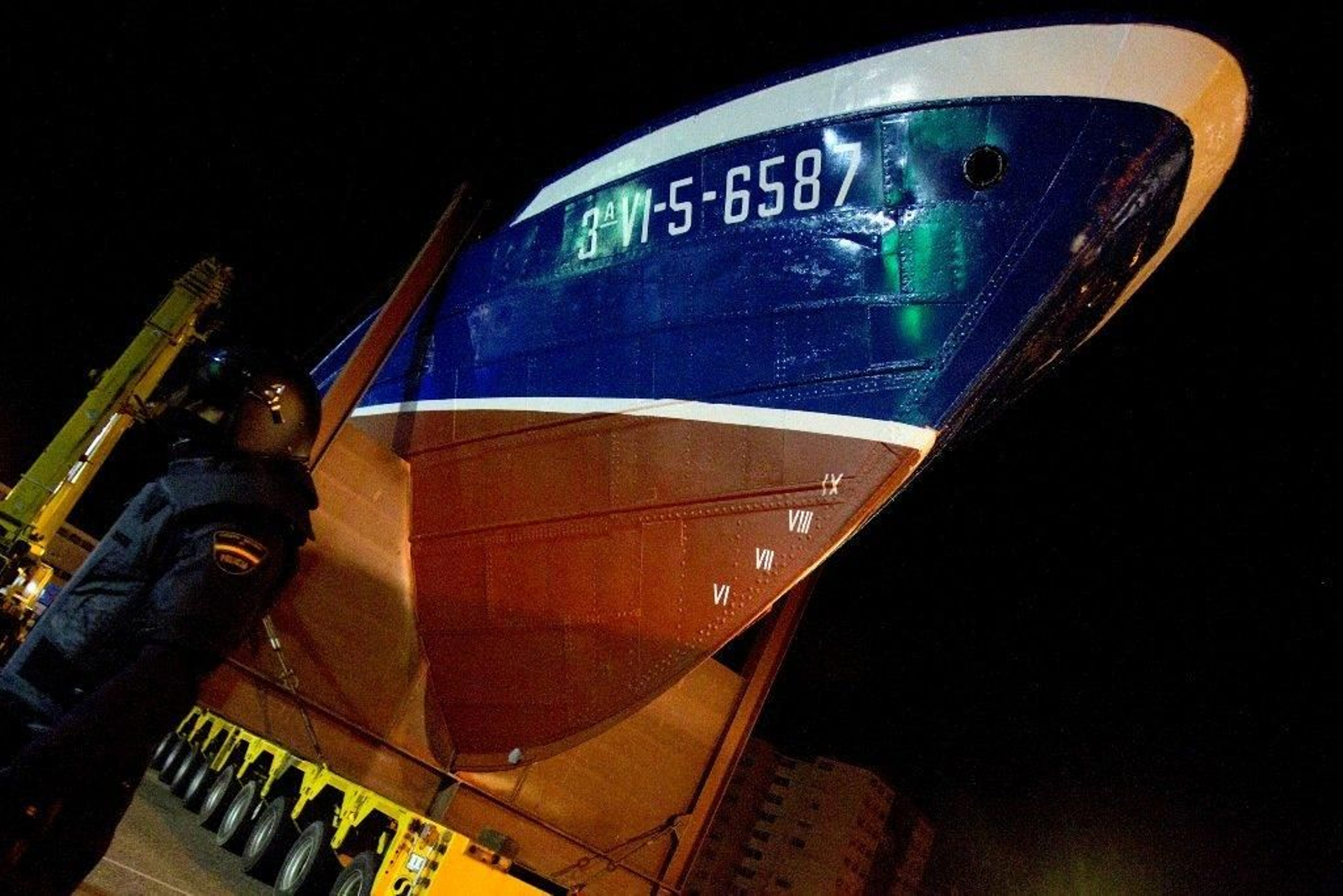 Traslado del barco Alfageme a Coia Foto Lanfoco 22