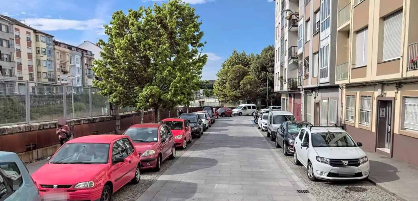 Lugar donde se produjo en atropello a un menor en Ourense