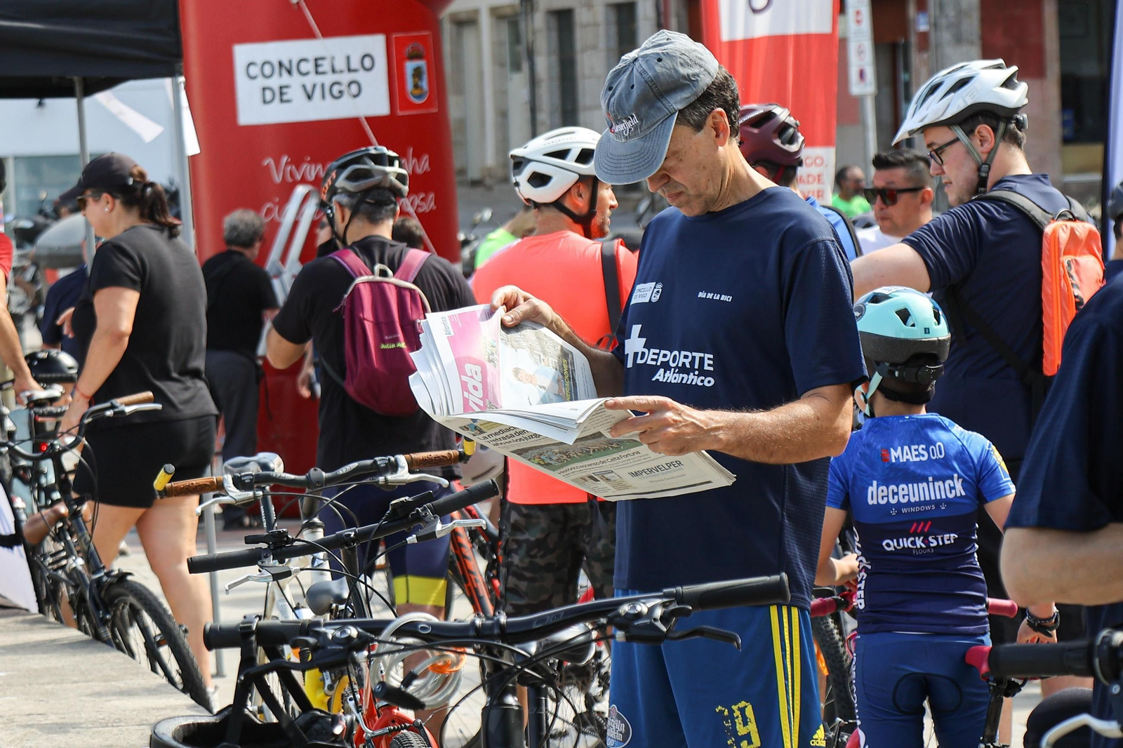 Galería | El ciclismo toma Vigo con la primera edición del Día de la Bici de Atlántico