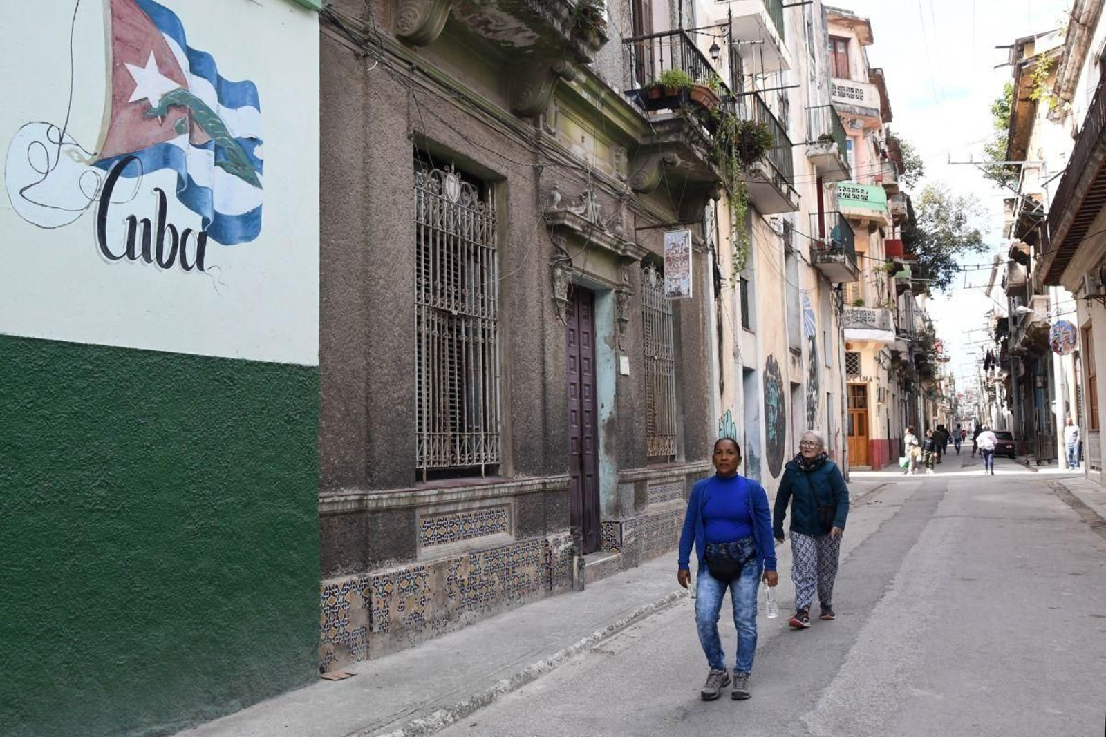 Una calle de La Habana, la capital de Cuba.