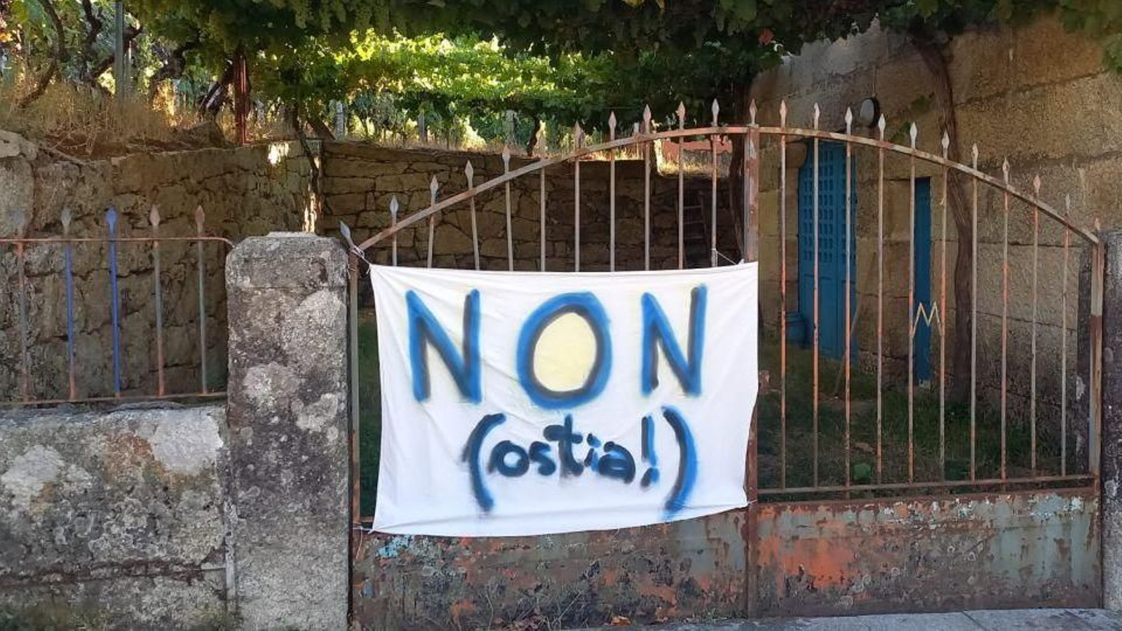 El mensaje contra la fusión en Carballeda de Avia