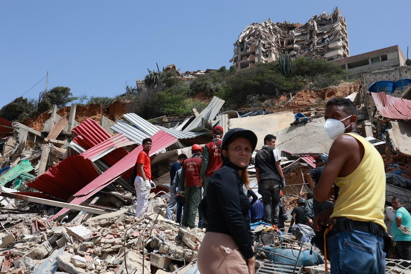El desastre tras los terremotos en Venezuela.