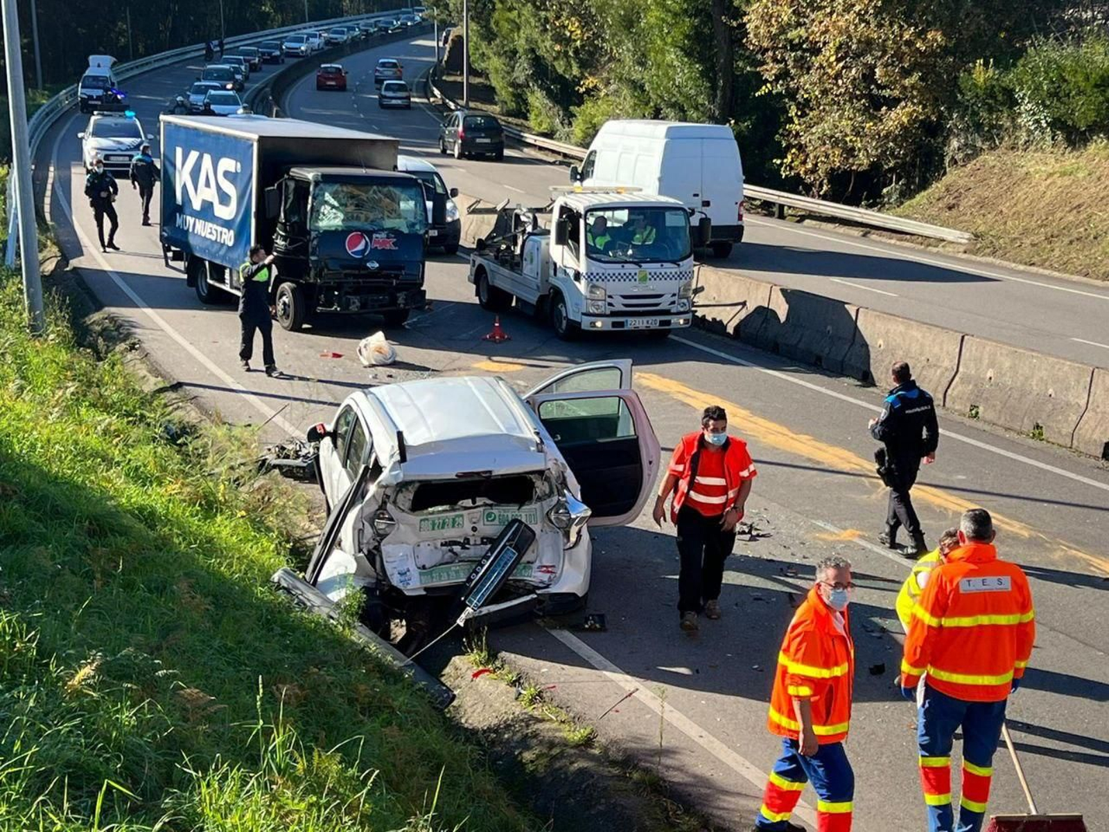 Accidente en Arquitecto Palacios.