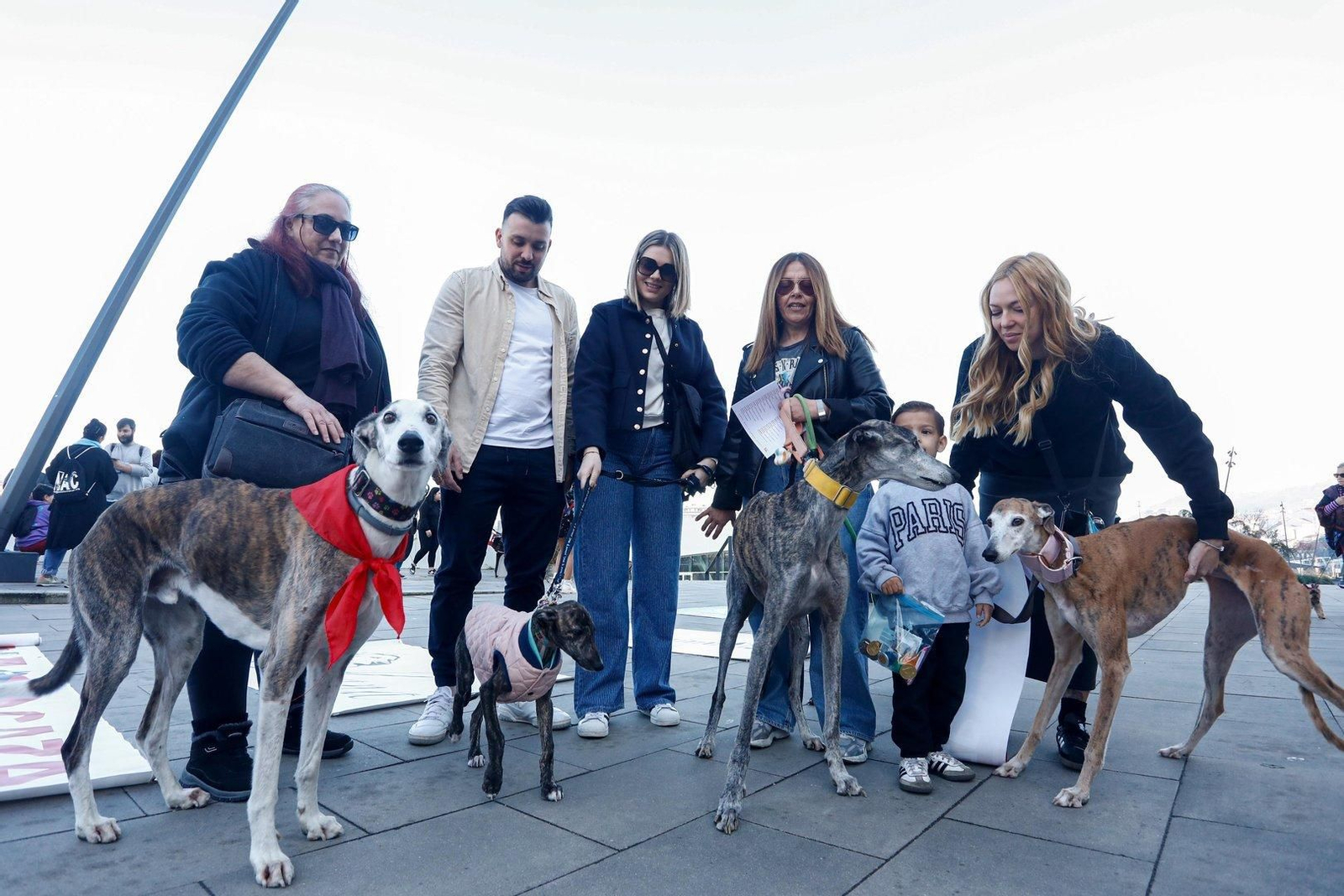 Manifestación en Vigo por los derechos de los animales.