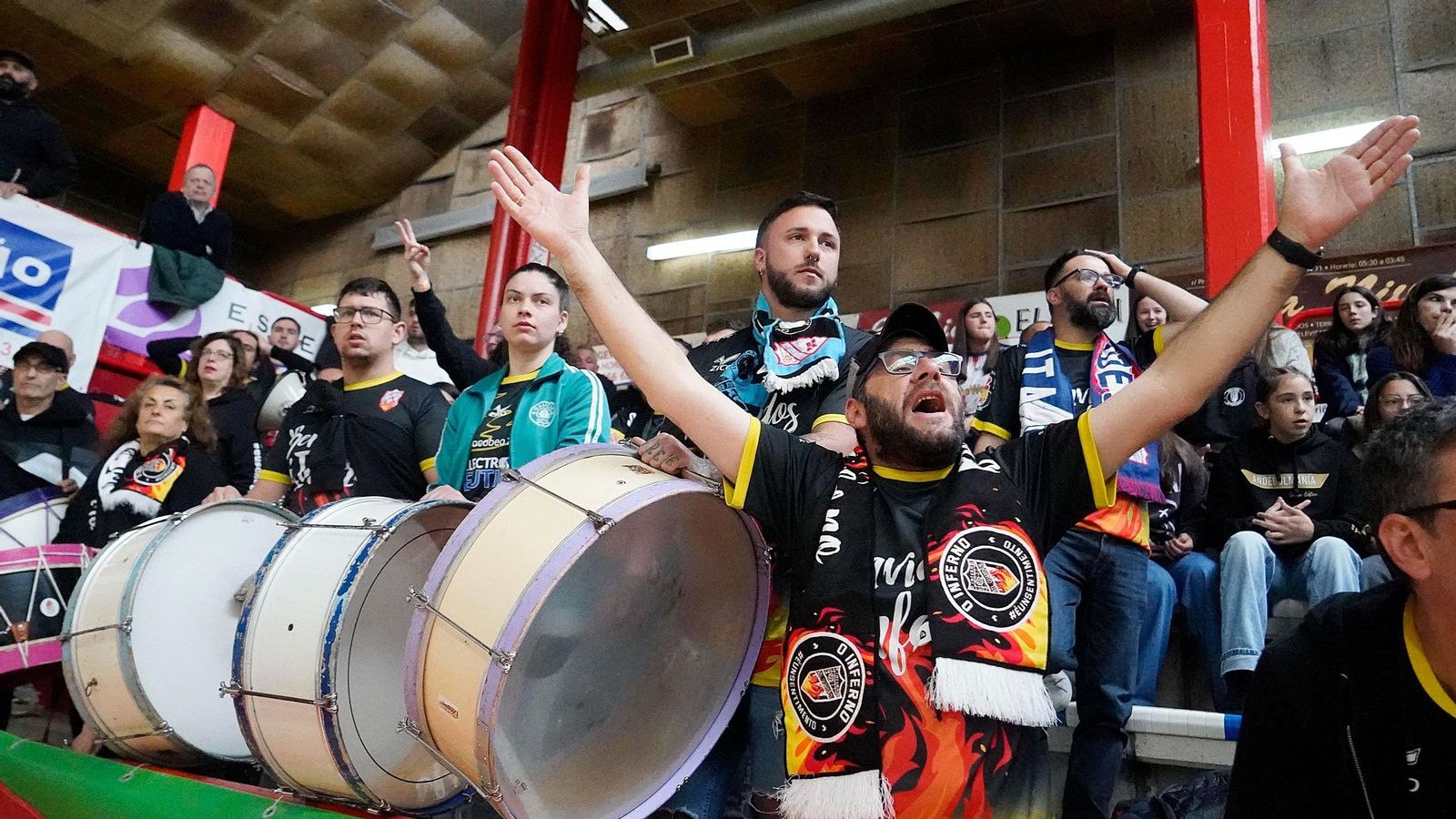 Como é habitual, o conxunto do Baixo Miño estivo apoiado polo Inferno.