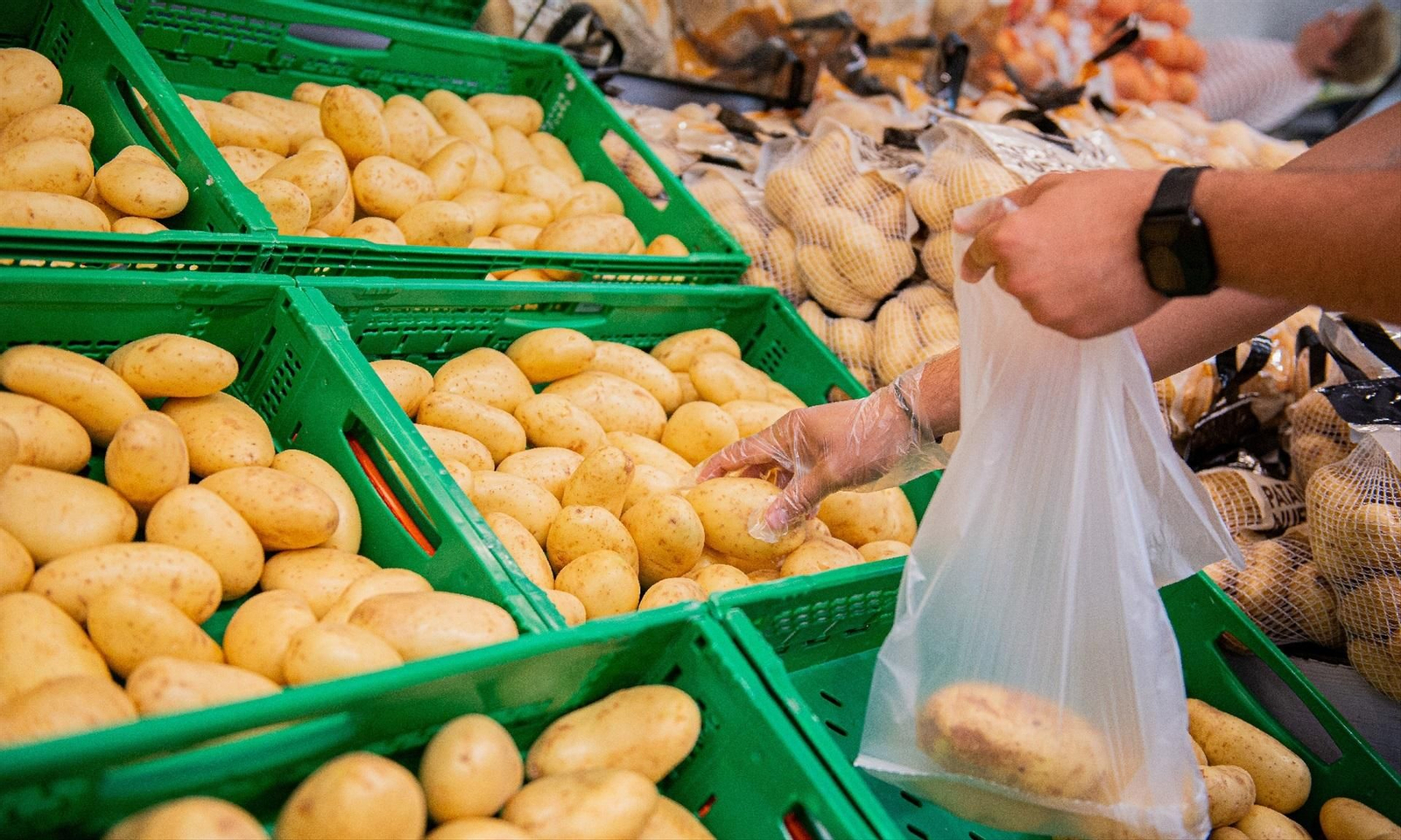Las patatas subieron un 14% en lo que va de mes.