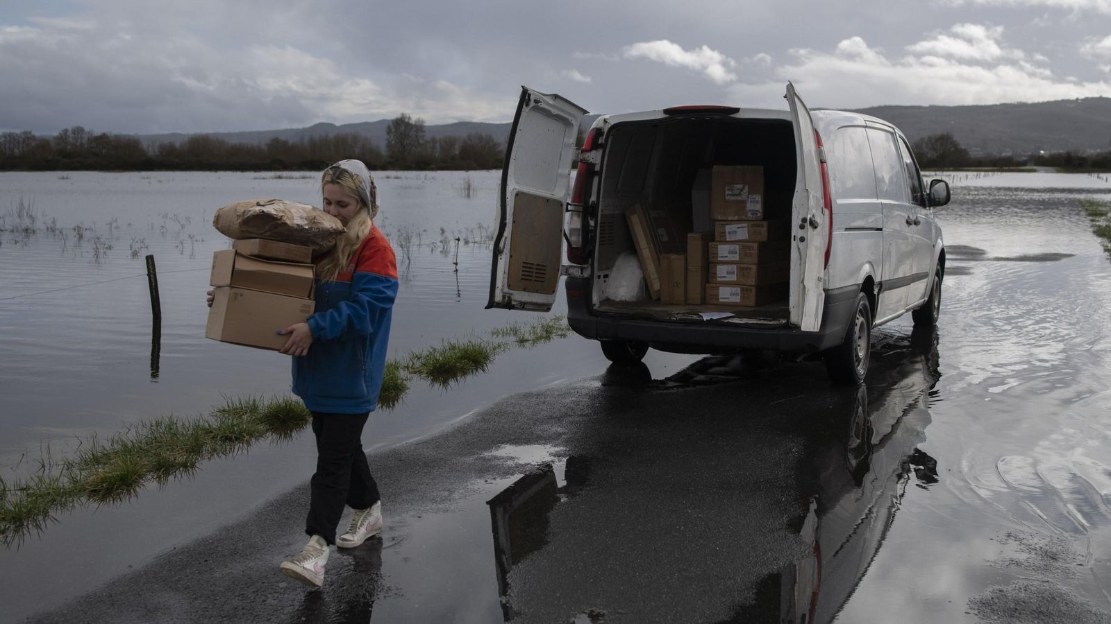 Al final, consiguieron rescatar los paquetes.