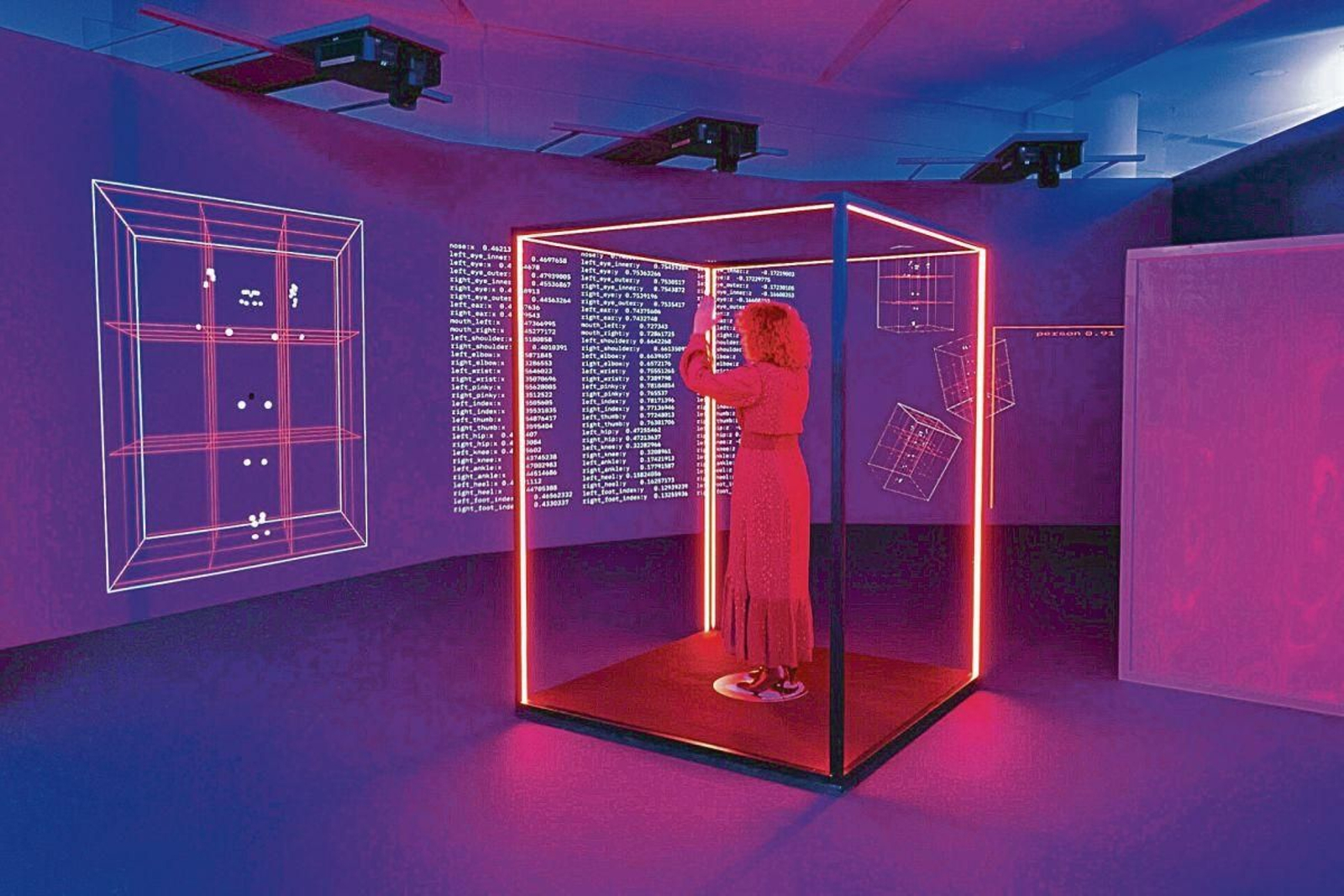 Obra “Bounding box”, dentro de la exposición “Mundo expandido”, en el Gaiás.