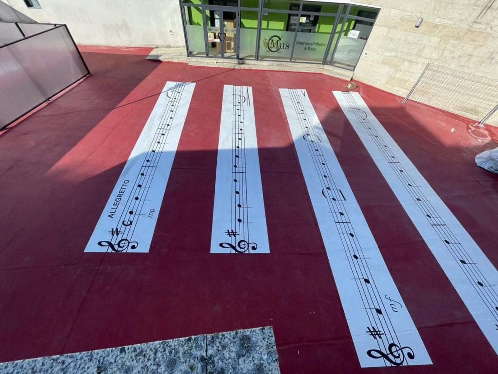 Varias partituras acaparan el protagonismo en la nueva plaza.