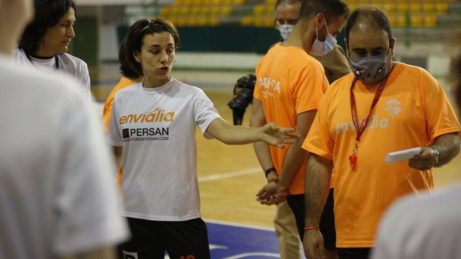 Ourense. 17/06/2020. Entrenamiento del Ourense Evialia Fútbol Sala femenino en el Paco Paz. Foto: Xesús Fariñas