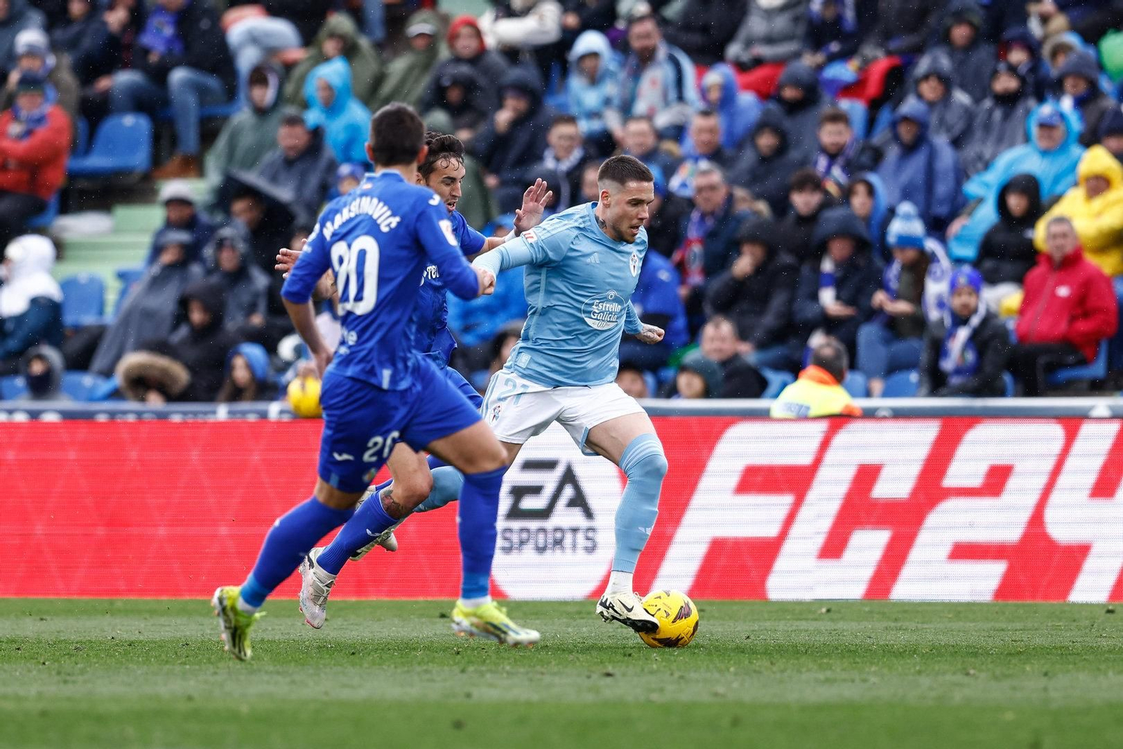 Partido entre el Getafe y el Celta.