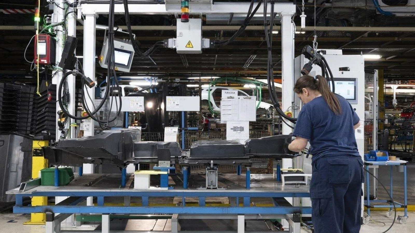 Taller de baterías de Stellantis, que ya fabrica eléctricos en Vigo.