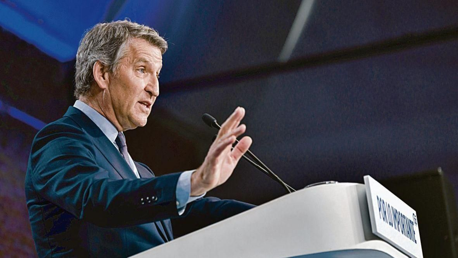 El presidente del Partido Popular, Alberto Núñez Feijóo.