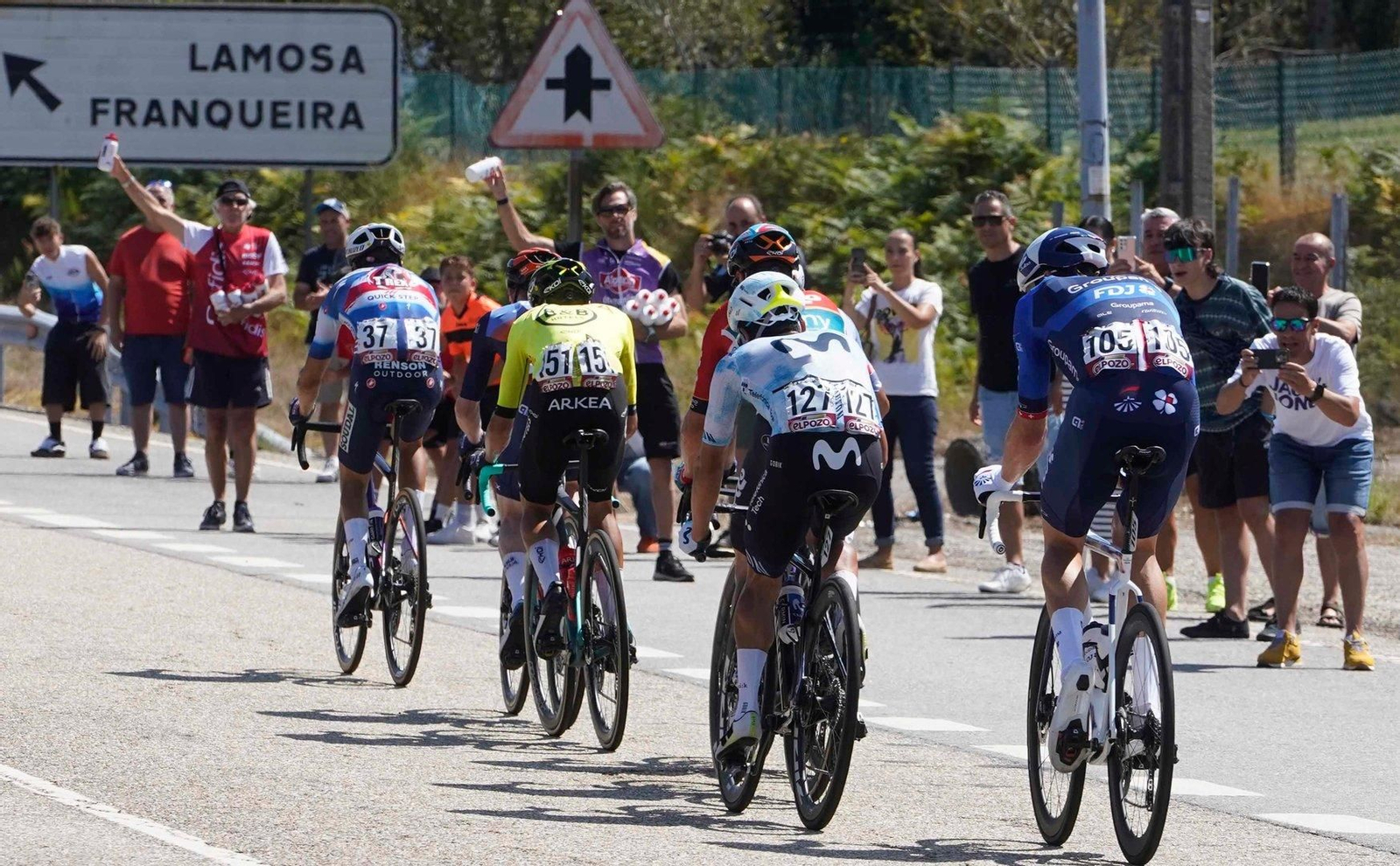 Participantes en la décima etapa de La Vuelta a España.