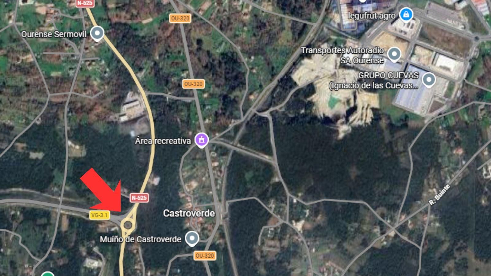 Ubicación en el mapa del punto