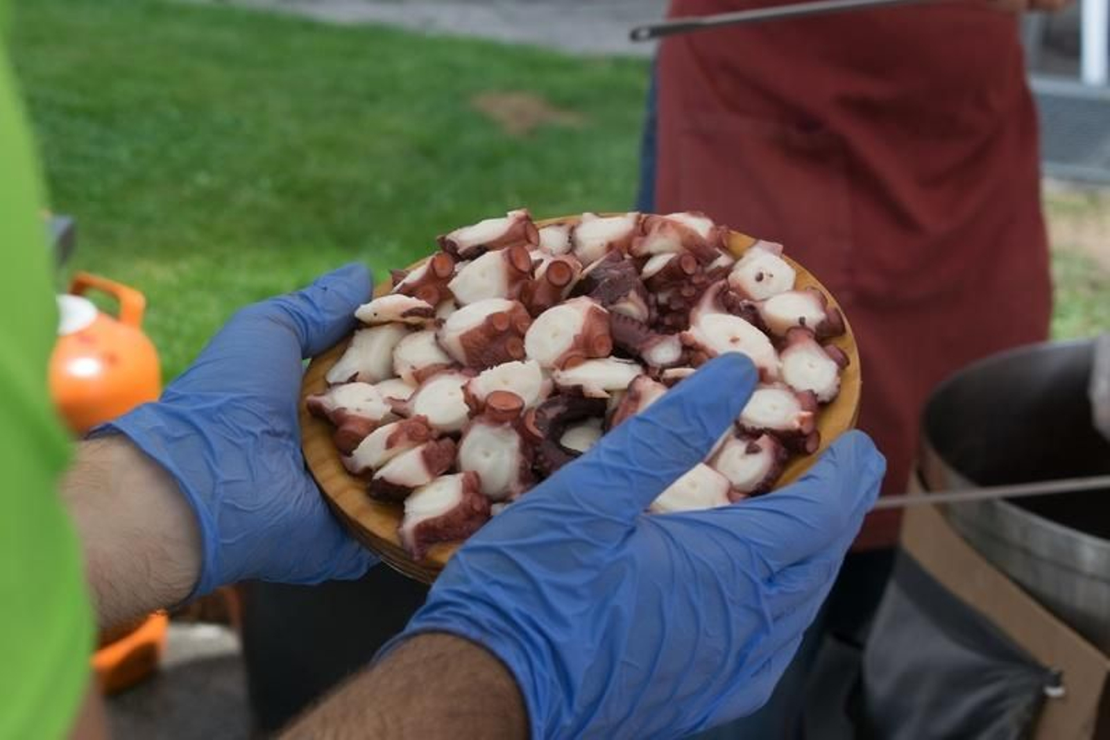 Una ración de pulpo en la provincia