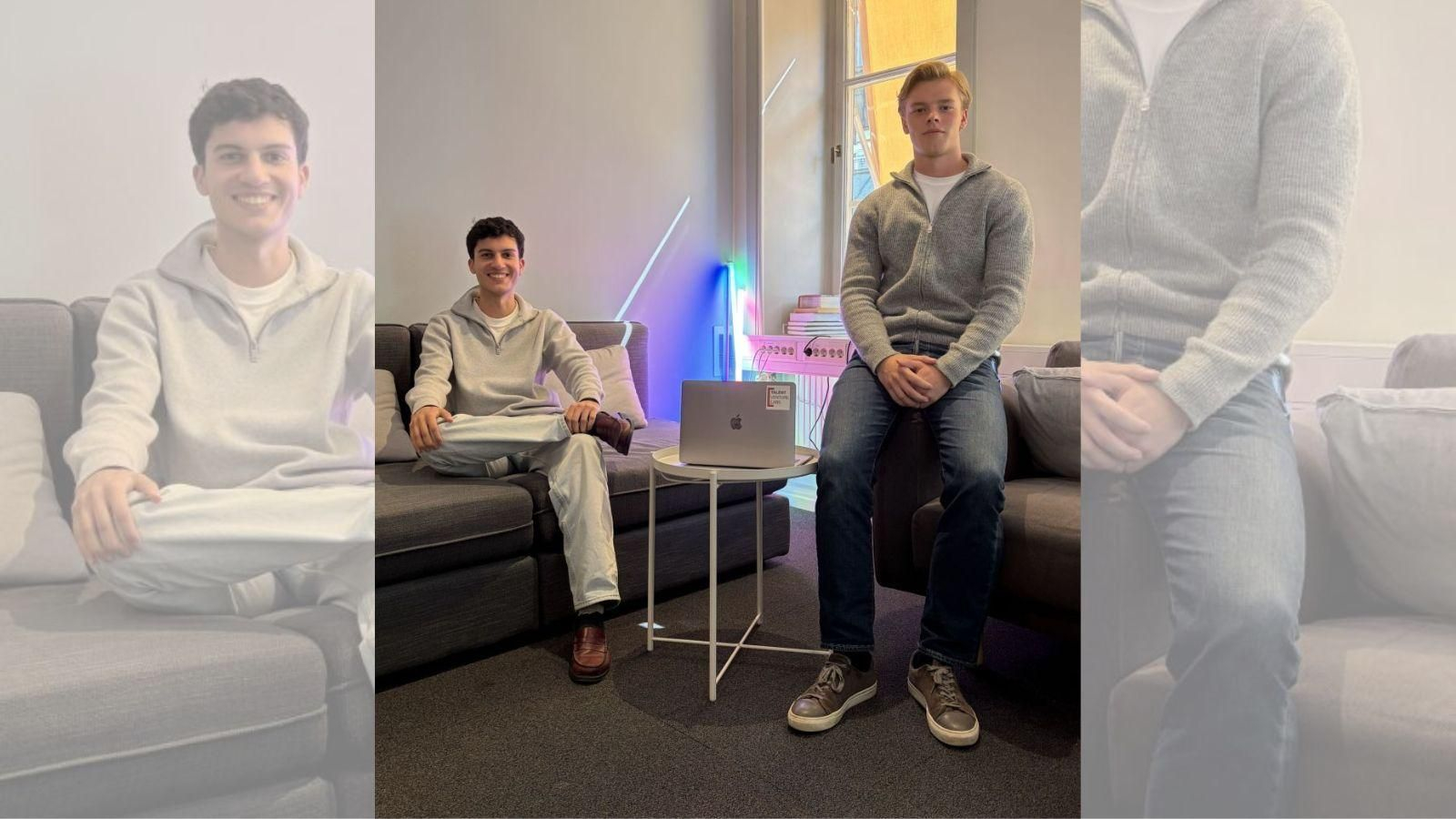 Rodrigo Piña (izquierda) junto a su compañero en la StartUp, Viktor Melvas.