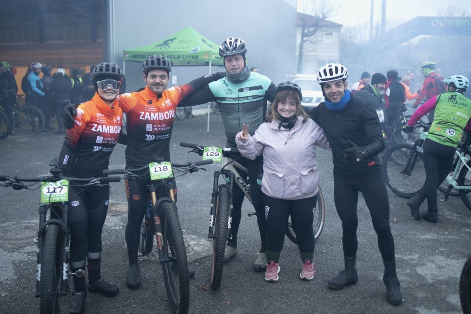 Sofía, Celso, Juanito, Cris y Toni no faltaron a la cita.