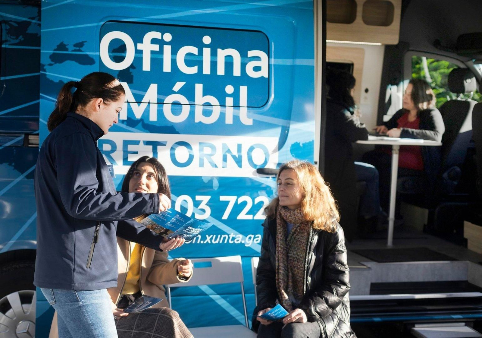 Punto móvil de ayuda para los retornados