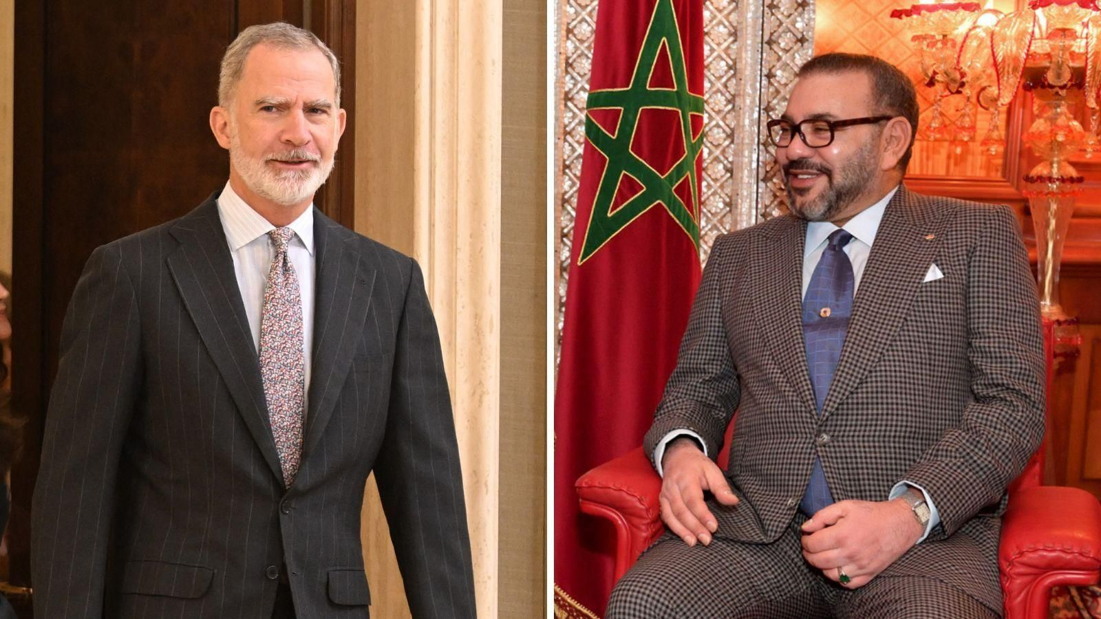 El rey Felipe VI y Mohamed VI
