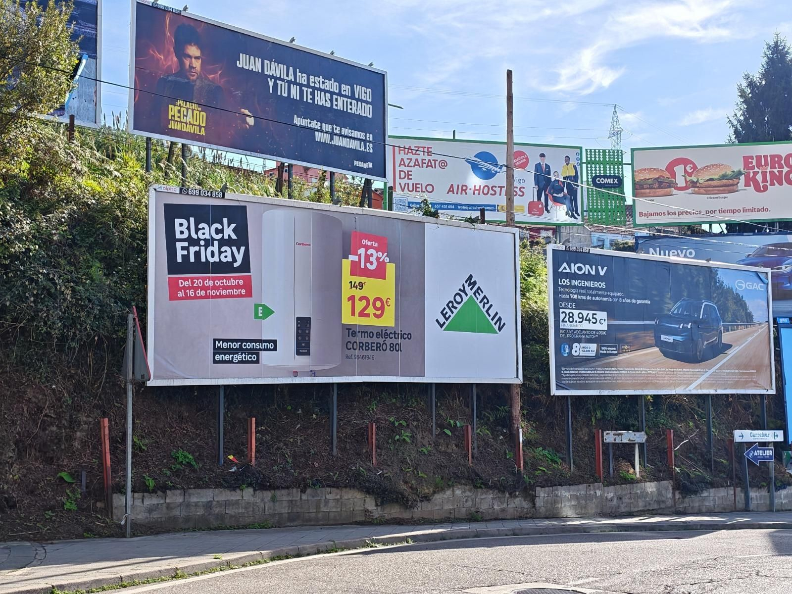 Ya empiezan a verse los carteles con la campaña del Black Friday.